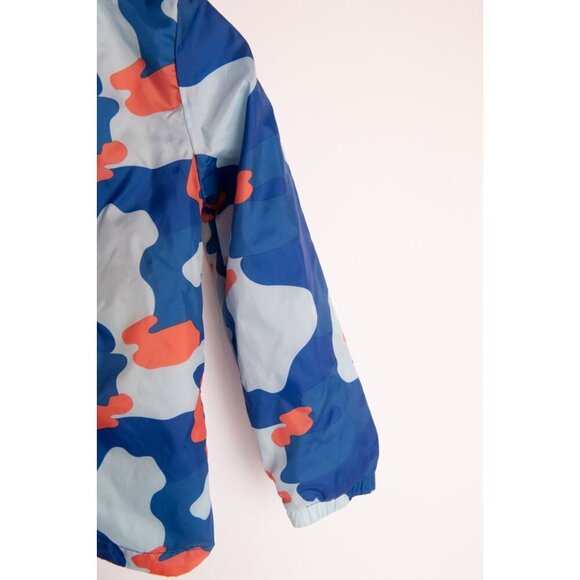 Cat & Jack Raincoat Windbreaker Size 6-7 Blue Orange - Picture 3 of 4